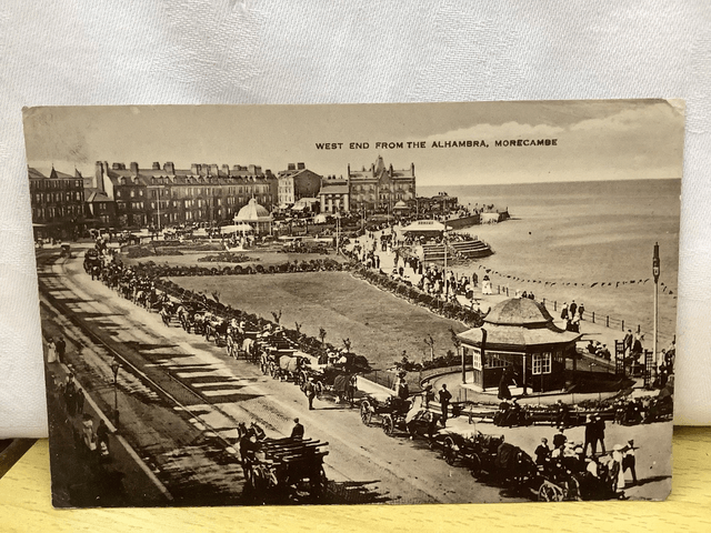 Morecambe, West End from the Alhambra, Lancashire, Posted 1913 Morris & Co.  Antique postcard Our Ref R669 £2.50