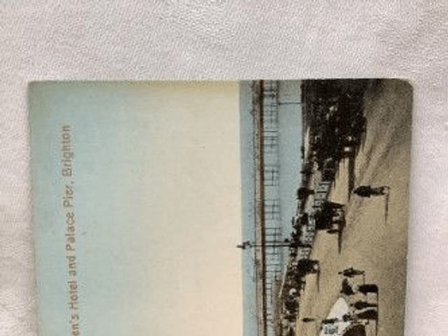 Brighton, Queen's Hotel and Palace Pier, Sussex, The Brighton Palace Series postcard. Our Ref No. R172 £2.50 