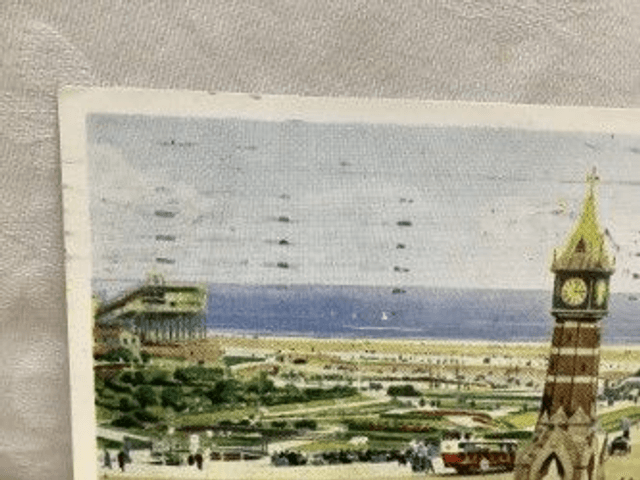 Skegness, Clock Tower and Gardens, Lincolnshire, Posted 1961 H. Coates & Sons vintage postcard Our Ref no R405 £2.00