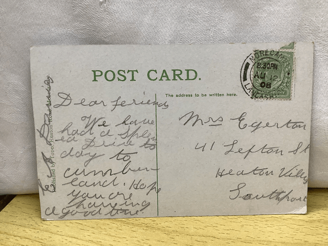 Morecambe, West End Pier, Lancashire, Posted 1908 antique Todd postcard. Our Ref No. R670 £2.50