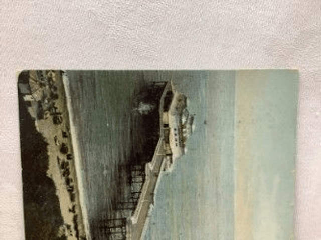 Folkestone, The Pier, Kent, Posted 1907 Raphael Ruck & Sons Rapholette Postcard. Our Ref No. R215 £2.50