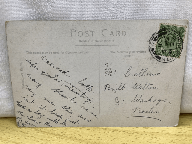 Boscombe Chine, Boscombe, Dorset Posted 1911 Valentine's Series antique postcard. Our Ref No. R674 £2.50