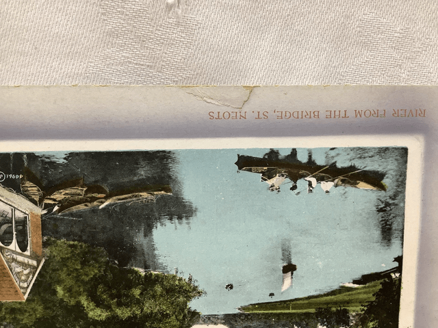 River from the Bridge, St. Neots, Cambridgeshire, Posted 1910 Valentine's Series Antique Postcard Our Ref No. R744 £2.25