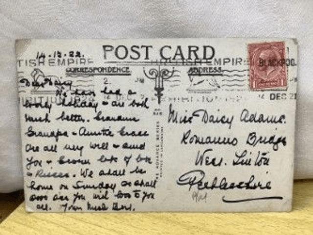South Shore, Blackpool, Lancashire, Posted 1920's The Advance Series Postcard. Our Ref No R465 £2.25