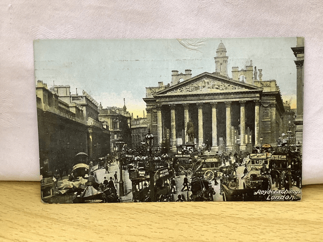 Royal Exchange - London - Posted 1909 - Horrocks & Co Postcard No.12 Our Ref A131 £2.50