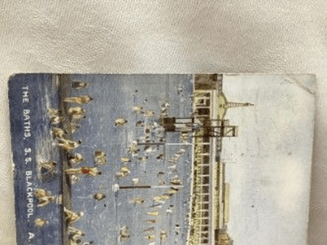 The Baths, South Shore, Blackpool, Lancashire, Posted 1948 Progress Series vintage postcard Our Ref No. R415 £2.25