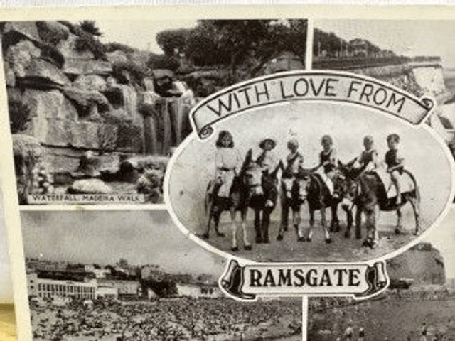 Ramsgate With Love from Multiview, Beach, Bathing Pool etc Posted 1950 unbranded. Our Ref No. R181 £2.00
