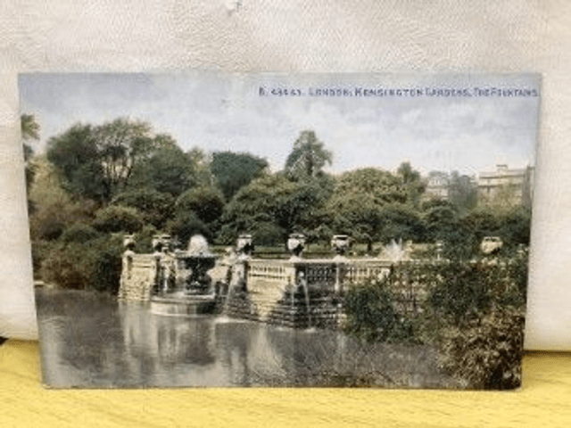London Kensington Gardens The Fountains,B43463 Celesque Series Photochrom Co Ltd Our Ref A50 £2.50