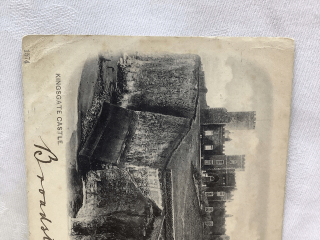 Kingsgate Castle, Broadstairs, Kent, Posted 1904 antique unbranded postcard. Our Ref No. R559 £2.50