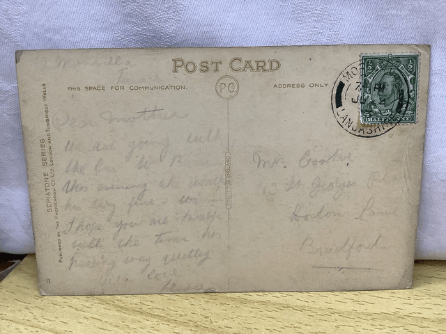 Morecombe, East End, Lancashire, Posted 1913 Photochrom Co. Ltd Antique Postcard Our Ref No. R594 £2.50