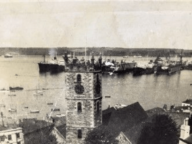 Falmouth, Parish Church and Docks, Cornwall Posted 1961 E.T.W. Dennis & Sons Ltd. Our Ref No. R32 