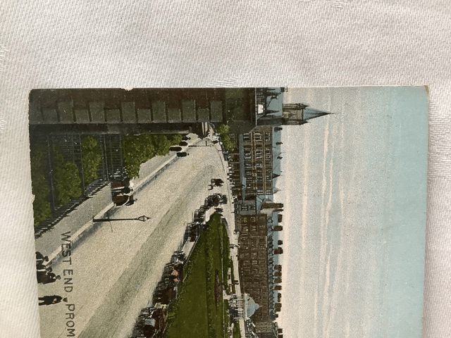 Morecambe, West End Promenade, Lancashire Posted 1920 W R & S Reliable Series postcard. Our Ref No. R754 £2.25