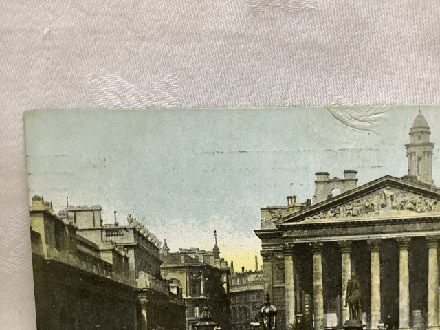 Royal Exchange - London - Posted 1909 - Horrocks & Co Postcard No.12 Our Ref A131 £2.50