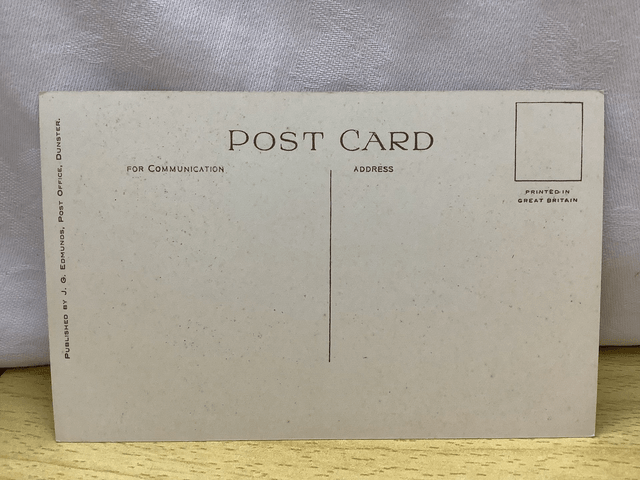 Dunster, Old Nunnery, Somerset, vintage J.G. Edmunds, Post office Dunster Vintage postcard. Our Ref no. R660 £2.50