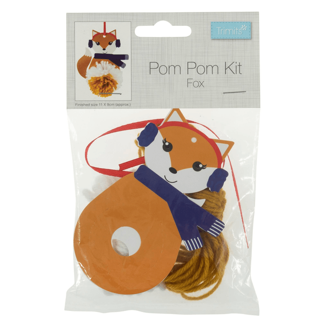 Fox Pom Pom Decoration Kit: £1.50 each