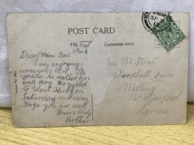 New Promenade, New Brighton, Cheshire, Posted 1913 unbranded postcard. Our Ref No. R344 £2.50