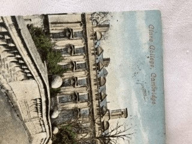 Clare College, Cambridge, Posted 1906 vintage JV postcard. Our Ref No. R284 £2.25