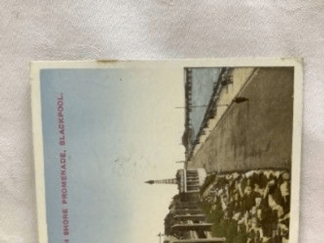 North Shore Promenade, Blackpool, Lancashire, Posted 1938 unbranded vintage postcard. Our Ref No. R422 £2.25