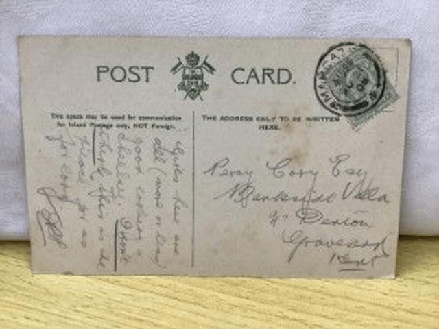 Margate, Fort Bandstand, Kent, Posted 1905 The Wellington Series G & P. Ltd Postcard Our Ref No. R128 £2.25