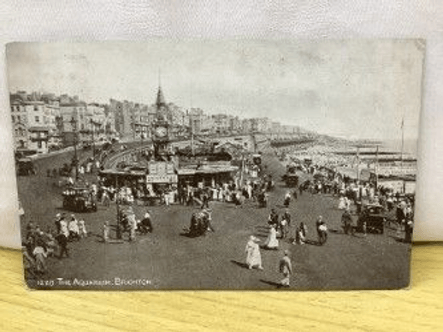 Brighton, The Aquarium, Sussex, Posted 1922 J. Salmon Sepio Series Postcard. Our Ref No R53 £2.25