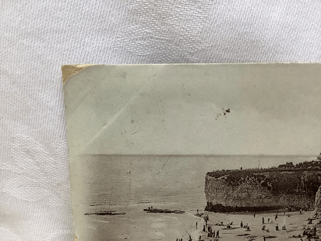 The Sands & Cliffs, Broadstairs, Kent, Posted 1913 J. Welch & Sons antique postcard. Our Ref No. R566 £2.00