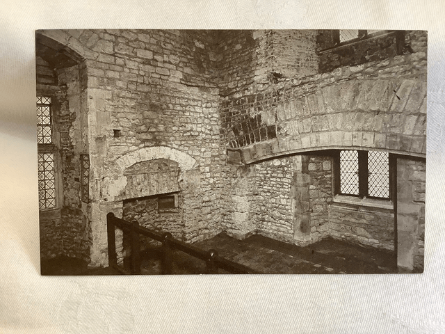 Tower of London, Bloody Tower Interior showing Fireplace Gale & Polden postcard Our Ref A188 £2.00