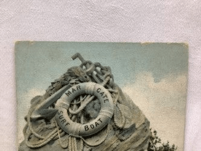 Margate, Life Boat Memorial, Kent, Posted 1906 The London View Co. postcard. Our Ref No. R212 £2.25