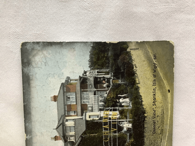 Channel View, Shanklin, Isle of Wight, Posted 1924 The Ideal postcard Series. Antique Postcard Our Ref No. R654 £3.50