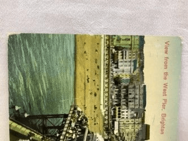 Brighton, View from the West Pier, Sussex, Posted unbranded postcard. Our Ref: No R11