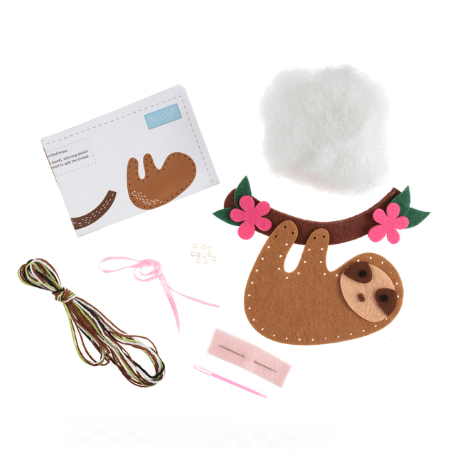Sloth Felt Decoration Kit