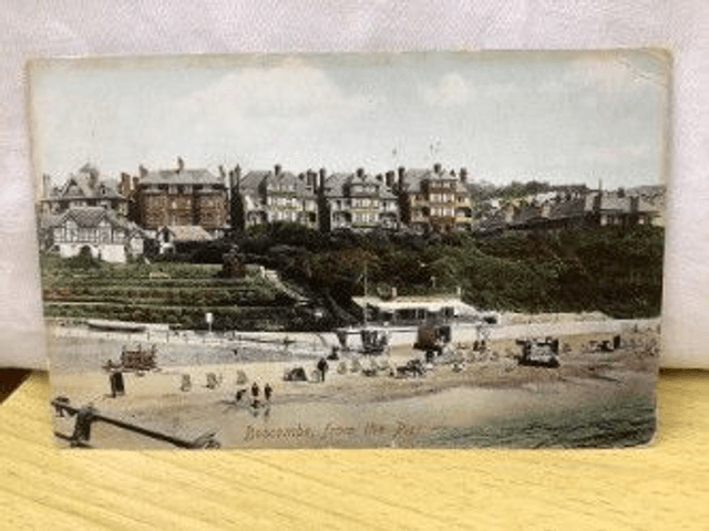 Boscombe from the Pier, Dorset, Posted 1914 Frith's Series Postcard. Our Ref  No. R351 £3.25