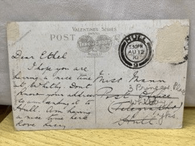 Mablethorpe, Promenade from South, Lincolnshire, Posted 1910 Valentine's Series Antique Postcard Our Ref No R370 £2.50 
