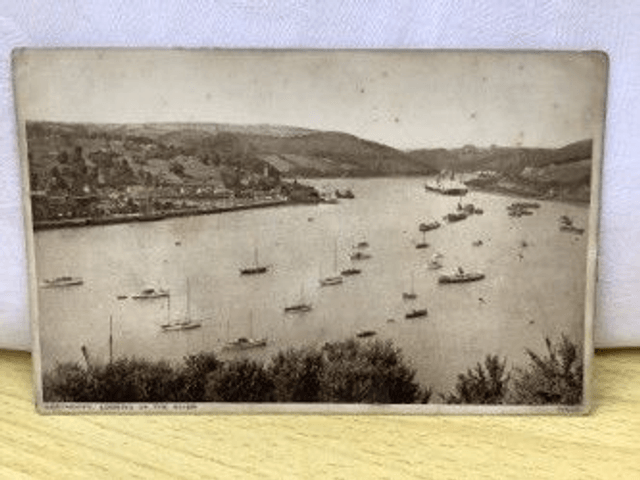 Dartmouth, Looking up the River, Devon, Posted Photochrom Co. Ltd Postcard. Our Ref No. R260 £2.25