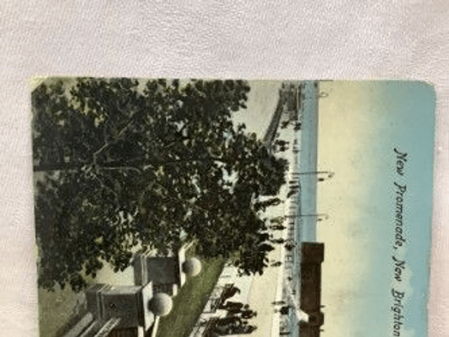 New Promenade, New Brighton, Cheshire, Posted 1913 unbranded postcard. Our Ref No. R344 £2.50