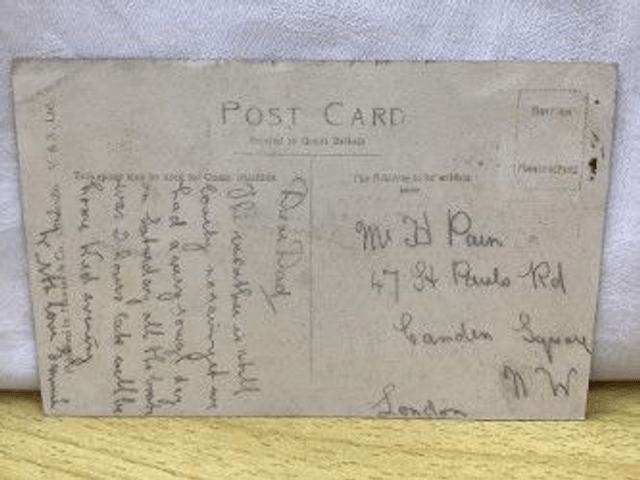 Gap Steps, Cliftonville, Margate, Kent, Posted Hawkes & Co. Postcard. Our Ref No. R293 £2.25