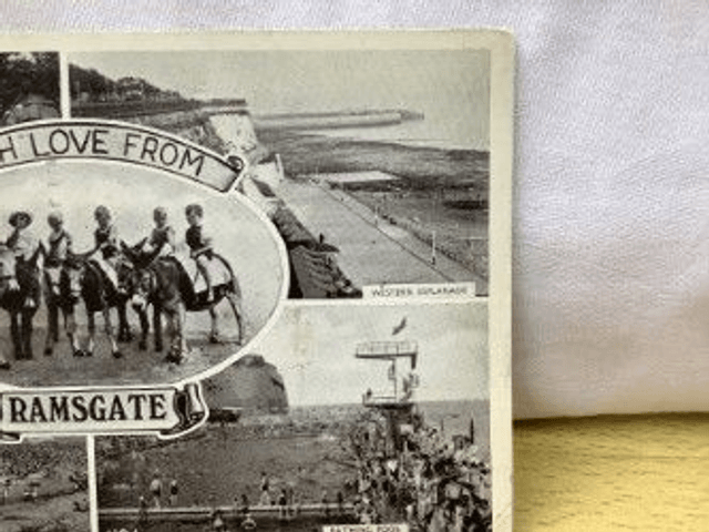 Ramsgate With Love from Multiview, Beach, Bathing Pool etc Posted 1950 unbranded. Our Ref No. R181 £2.00