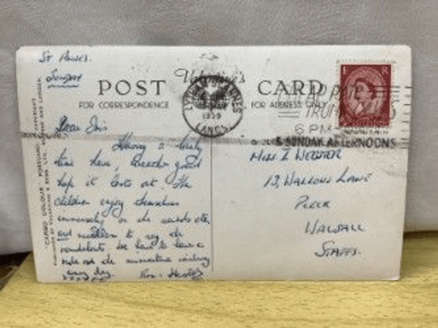 St. Annes-on-Sea, Kiddies Pool , The Promenade Lancashire Posted 1959 Valentines. Our Ref No R483 £2.25