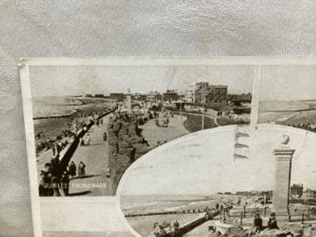 Cleveleys, Multiview Paddling pool, gardens etc. posted 1948 Progress Series vintage postcard. Our Ref No. R430 £2.50