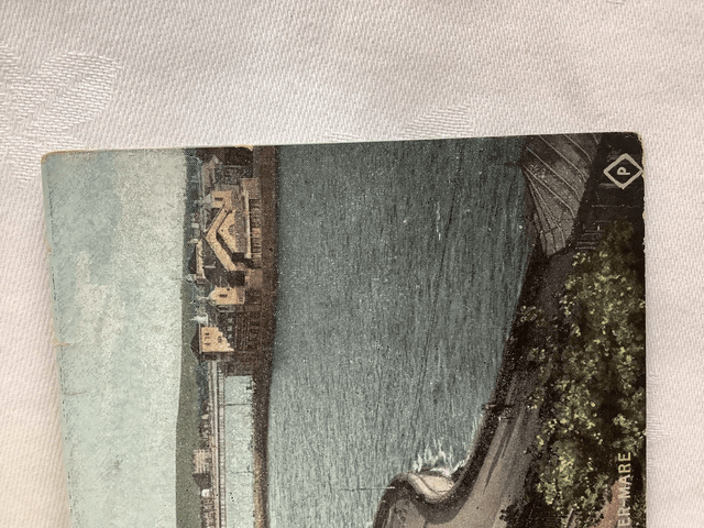Weston-Super-Mare, The Two Bays & Madeira Cove, Somerset, Posted 1906 Antique postcard. Our Ref No. R688 £2.25