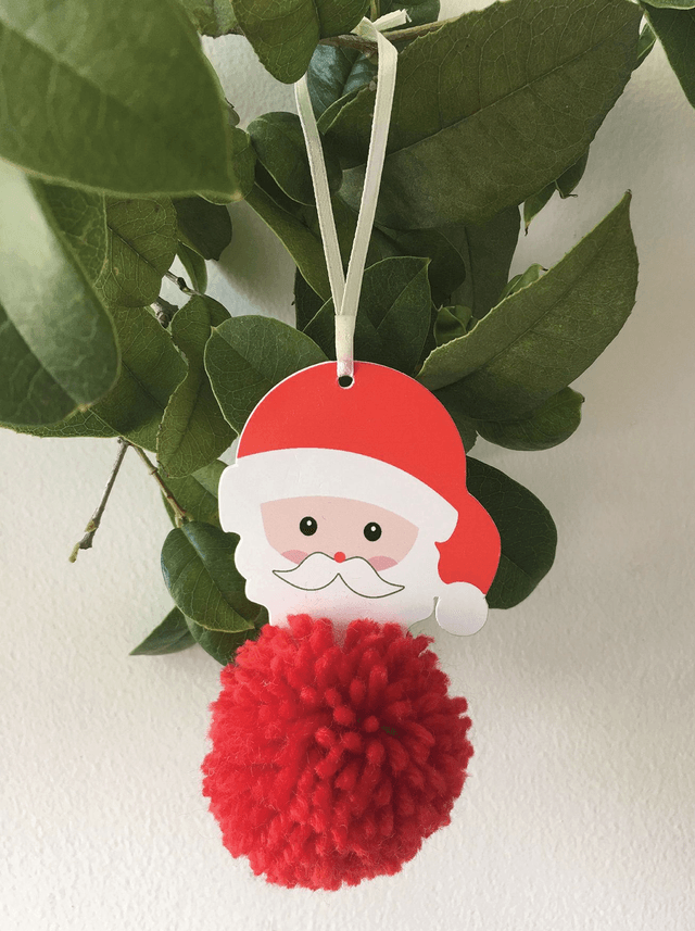 Christmas Santa Pom Pom Decoration Kit