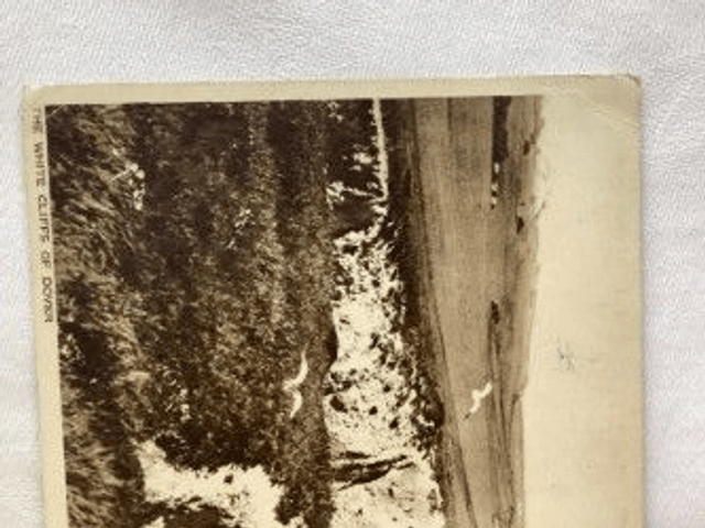 The White Cliffs of Dover, Kent, Posted 1953 Norman Postcard. Our Ref No. R329 £2.25