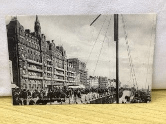 Grand and Metropole Hotels, Brighton, Sussex, vintage unbranded postcard. Our Ref No. R145 £2.50