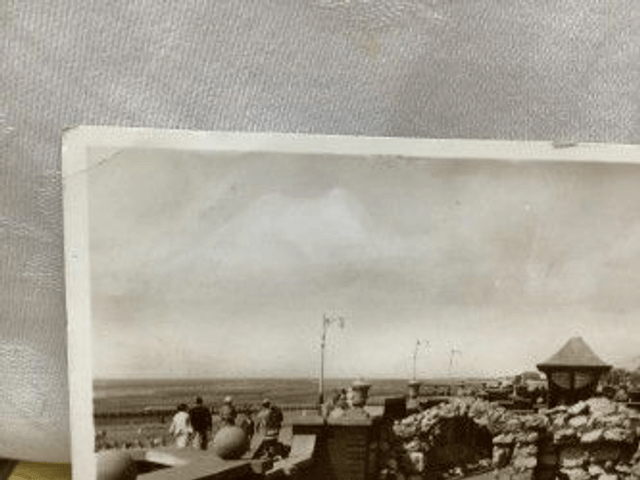 Sunken Gardens, Promenade, Cleveleys, Lancashire, Posted 1937 unbranded postcard. Our Ref No R431 £2.50