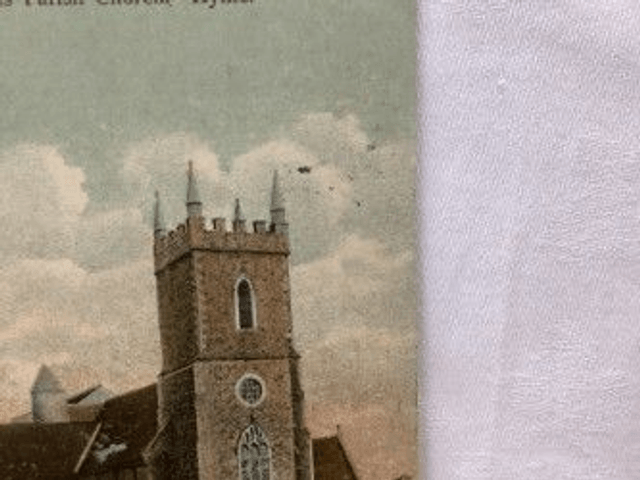 Hythe, St. Leonards Parish Church. Kent, Posted 1906 unbranded postcard. Our Ref No. R362 £2.25