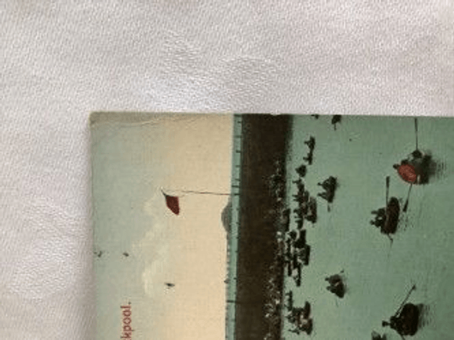 Boating Pool, North Shore, Blackpool, Lancashire, Posted 1927 unbranded vintage postcard. Our Ref  No R442 £2.75