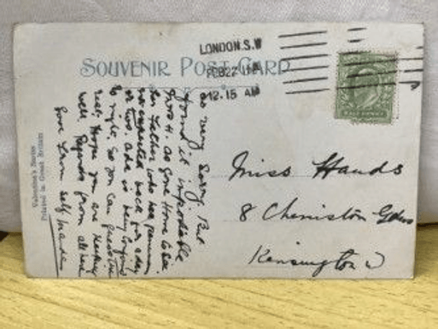 Christ College, Cambridge, Cambridgeshire,  Posted 1911 Valentine's Series. Our Ref No. R275 £2.50
