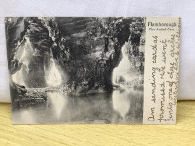 Flamborough, Five Arched Cave, Yorkshire, Posted 1904 Peacock Brand postcard. Our Ref No. R251 £2.50
