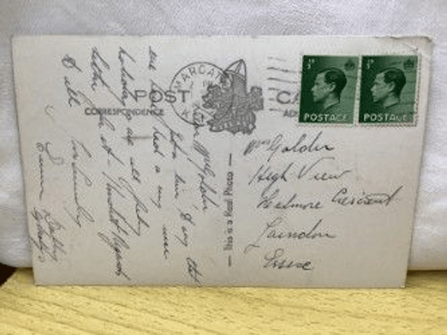 Cliftonville, Kent, Multiview Postcard, Oval bandstand etc, Posted 1935 Norman. Our Ref No. R292 £2.85