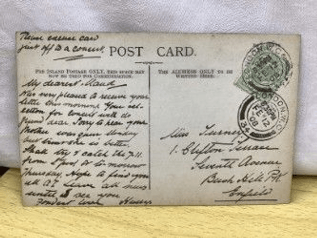 Gatehouse in Chancery Lane , London, Posted 1908 antique H.J.P. postcard Our Ref No.A41 £2.50