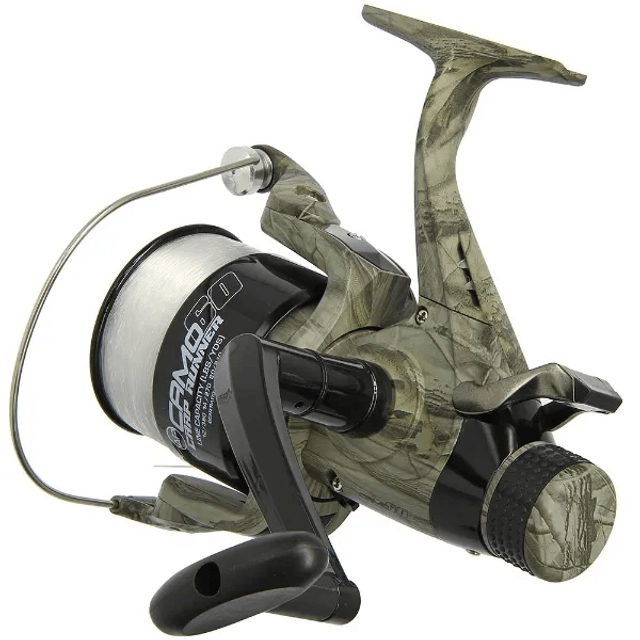 Camo 60 - Angling Pursuits Camo 60 - 3BB Carp Runner Reel with 12lb Line and Spare Spool